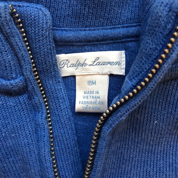 Two Designer Toddler Boy Zip-up Sweaters Size 18M - Picture 3 of 5